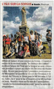 Séjour en Haute Loire 2021